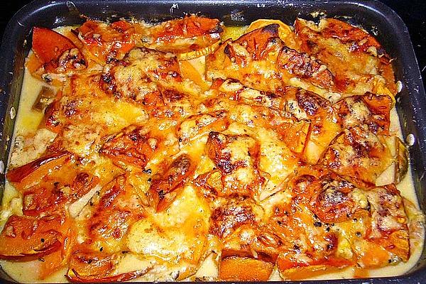 Coconut, Pumpkin and Sweet Potato Gratin