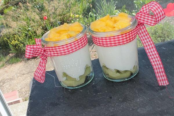 Coconut Yogurt with Mango and Kiwi