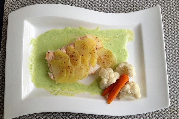 Cod Fillet Under Potato Scales