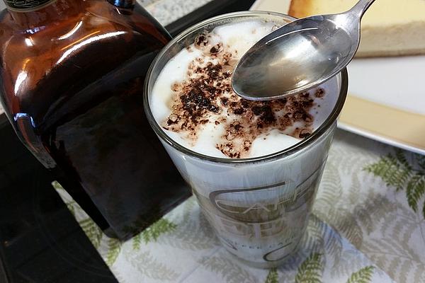 Coffee Orange with Cocoa Powder and Chocolate Shavings