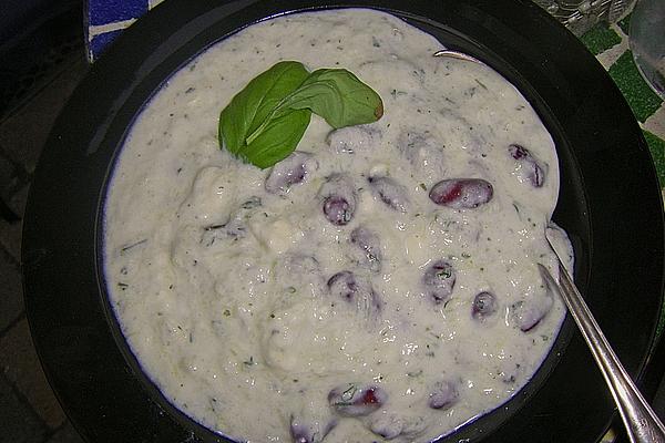 Cold Kidney Beans – Cucumber – Yogurt Soup