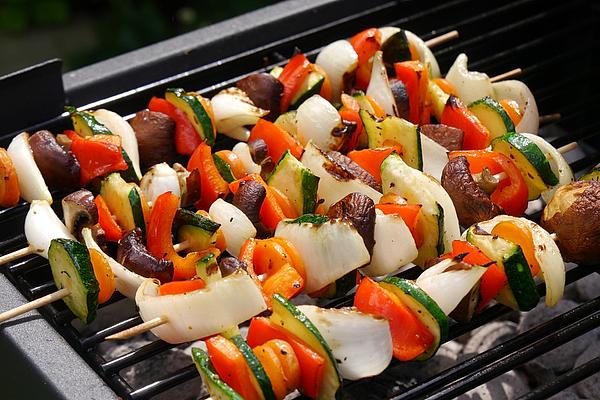 Colorful Grilled Vegetable Skewers