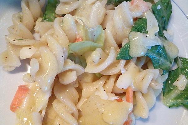 Colorful Pasta and Pineapple Salad