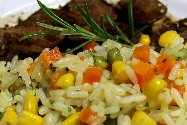 Colorful Risi Bisi Low in Salt