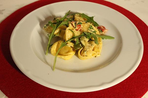 Colorful Spring Tortellini Pan