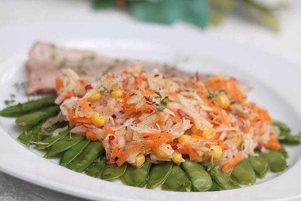 Colorful Sugar Snap Salad