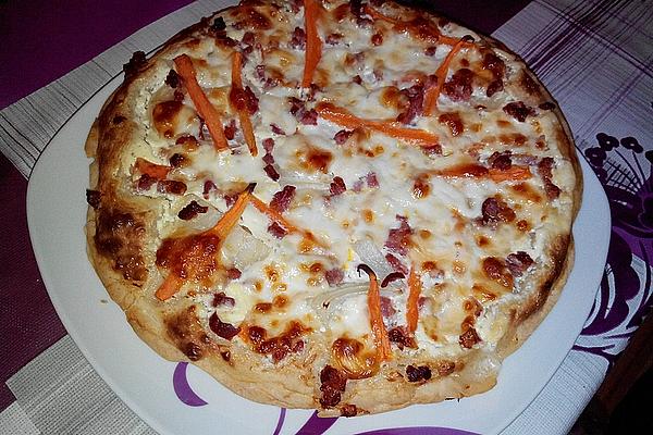 Colorful Tarte Flambée According To Grandma’s Recipe