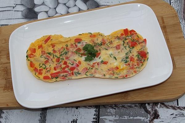 Colorful Vegetable Omelette