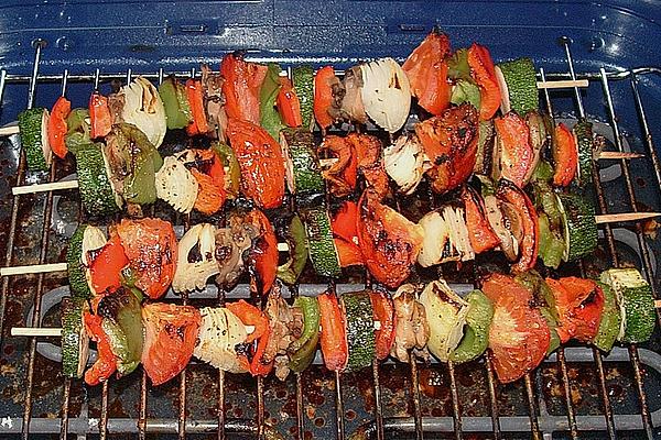 Colorful Vegetable Skewers