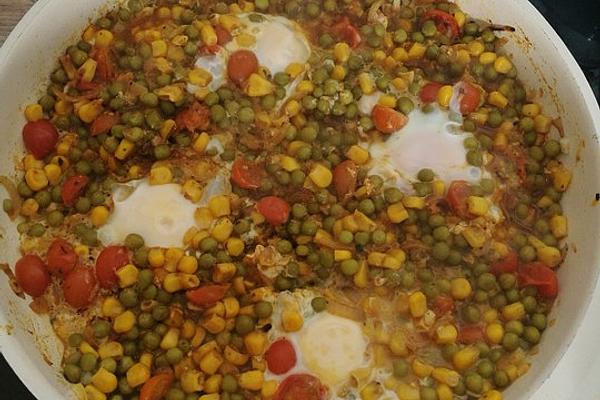 Colorful Vegetables – Eggs Pan