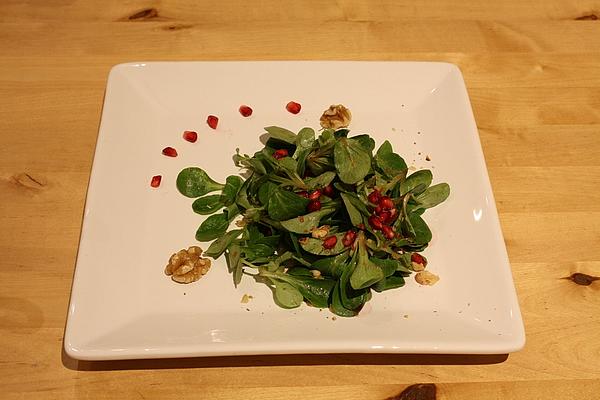 Corn Salad with Walnut and Pomegranate