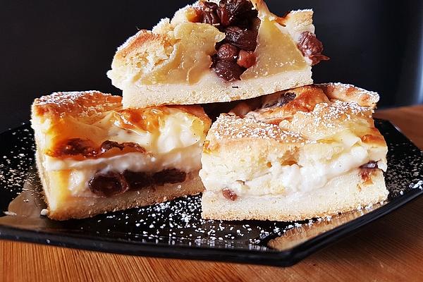 Covered Baked Apple Cake from Tray