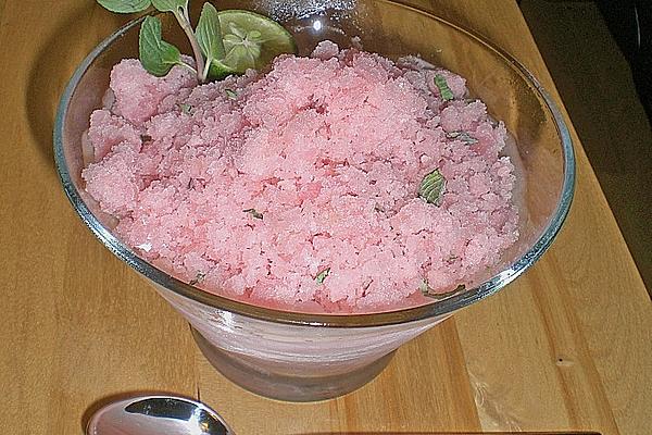 Cranberry Sorbet with Vodka