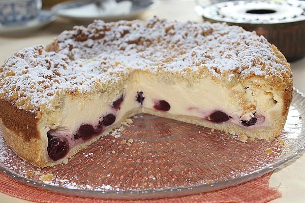Cream Cheese Cake with Cherries