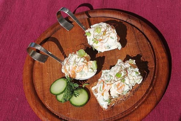 Cream Cheese with Clementine and Spring Onion