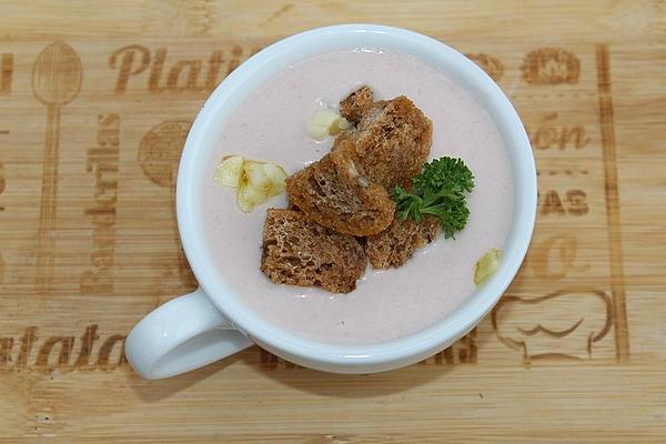 Cream Of Celery Soup with Croutons