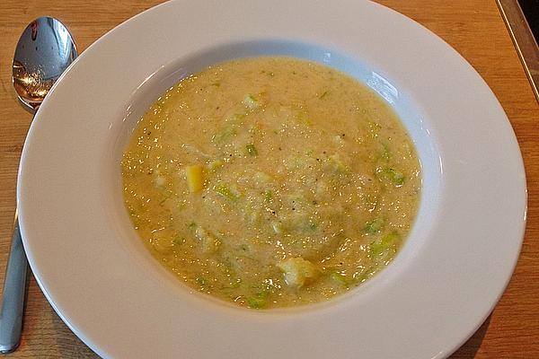 Cream Of Leek Soup with Potatoes