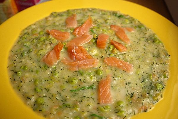 Cream Of Potato Soup with Salmon