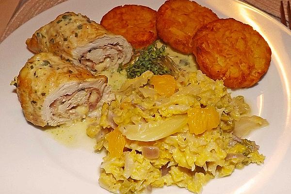 Creamed Sausage with Oranges