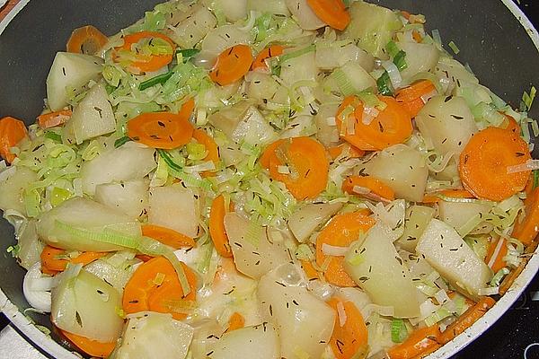 Creamy Kohlrabi Pan