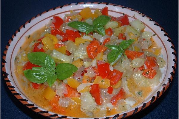 Creamy Peppers – Cucumber – Vegetables