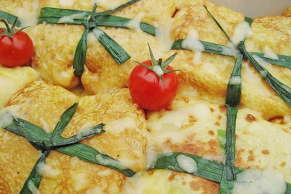 Crespelle with Tomato and Mozzarella