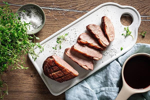 Crispy Duck Breast, Tender and Light