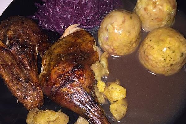 Crispy Duck with Apple and Orange Filling