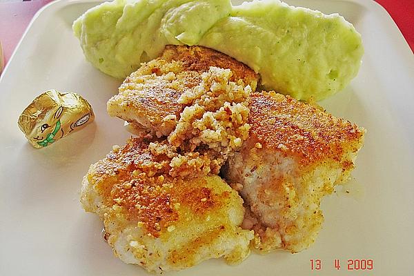 Crispy Fish on Beetroot