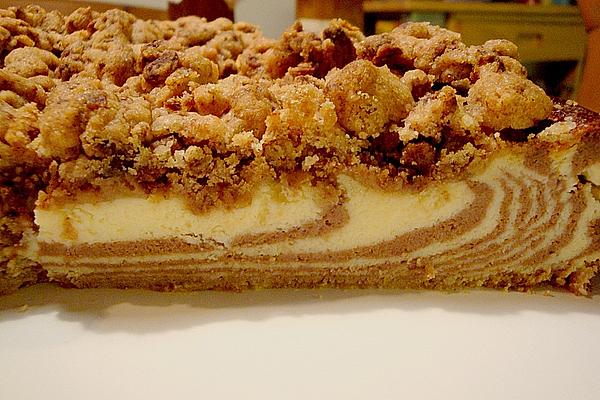 Crispy Zebra Cheesecake
