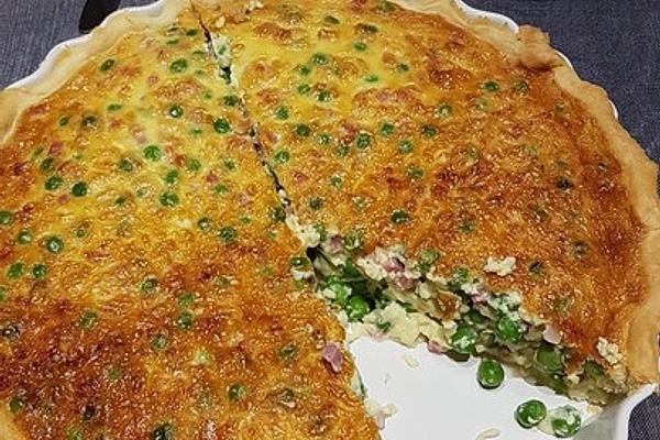 Crunchy Pea Quiche