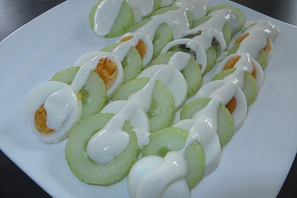 Cucumber and Egg Carpaccio