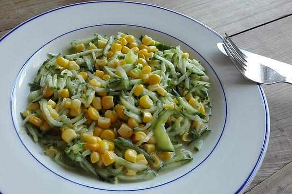 Cucumber Salad with Corn