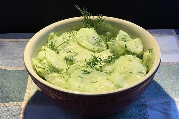 Cucumber Salad with Cream – Dill – Sauce