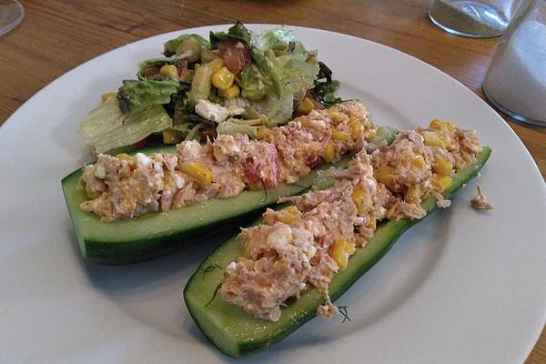 Cucumber with Tuna Filling