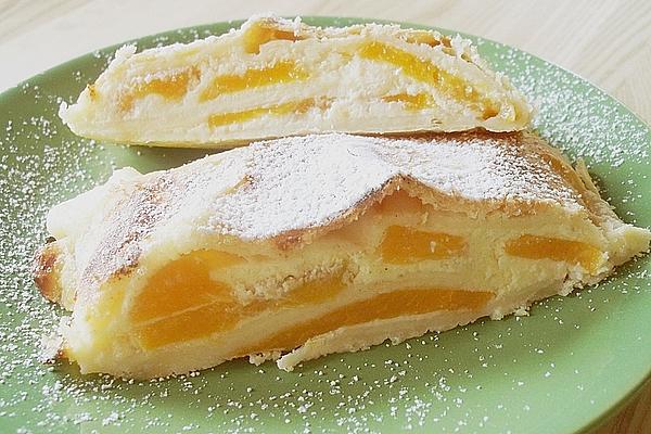 Curd Cheese – Peach Strudel