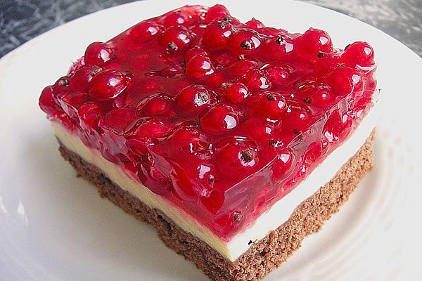 Currant Cake with Sour Cream – Pudding – Cream