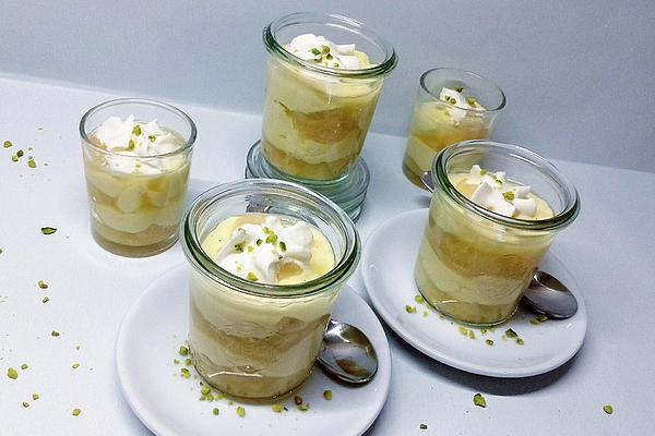 Custard and Rhubarb Dessert for 2 People