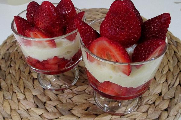 Custard on Strawberries
