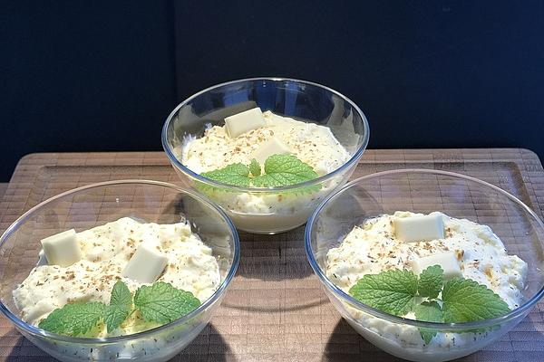 Custard with White Chocolate