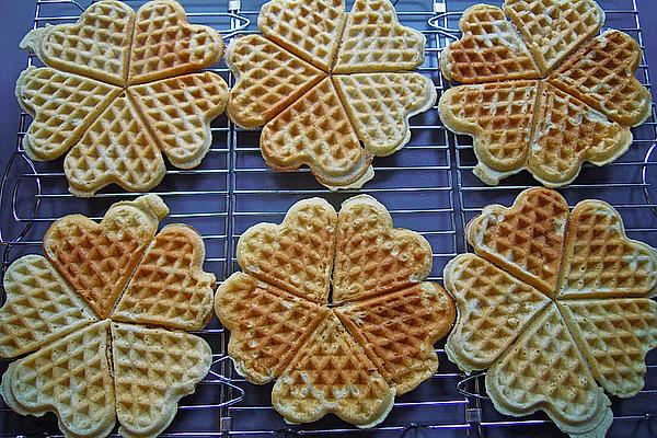 Delicious and Healthy Waffles with Oat Bran, Quark, Yogurt and Little Fat