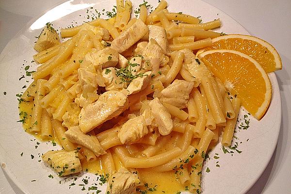 Diced Chicken Breast in Orange Sauce