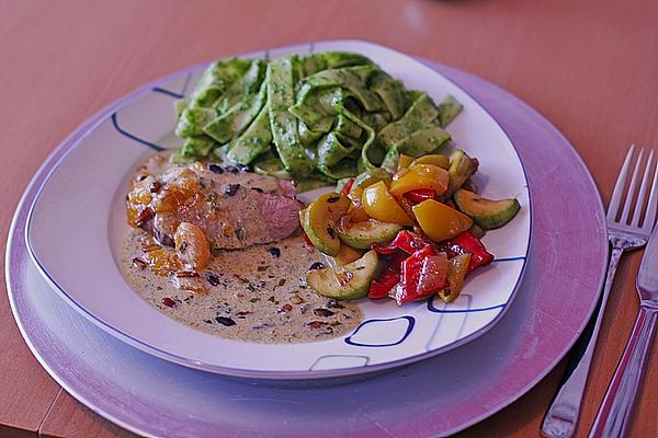 Duck Breast with Orange and Wild Garlic Sauce