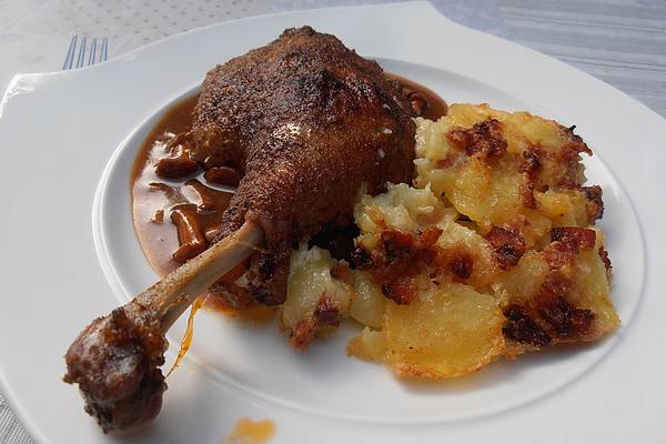 Duck Legs À La Bourguignonne