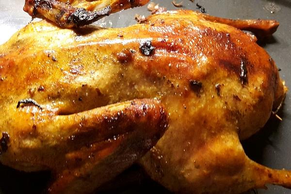 Duck Stuffed with Red Cabbage