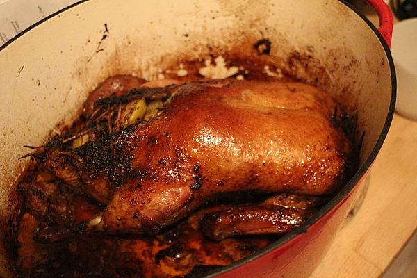 Duck with Calvados Apples