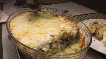Sauerkraut Casserole with Minced Meat