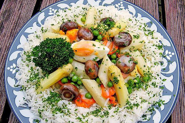 Egg Fricassee with Asparagus