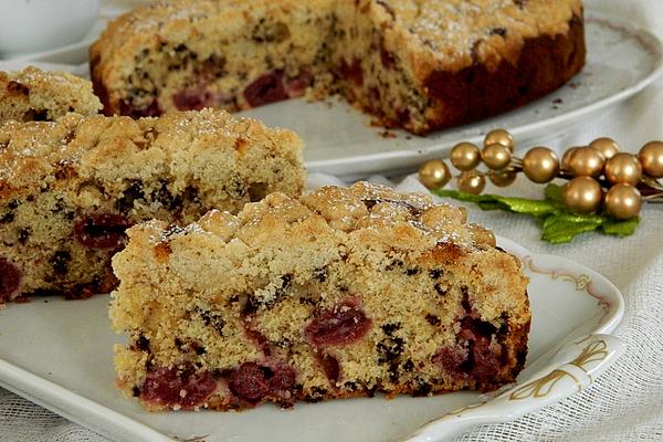 Eggnog, Nut and Cherry Cake