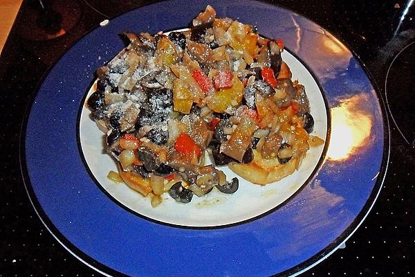 Eggplant – Peppers – Bruschetta